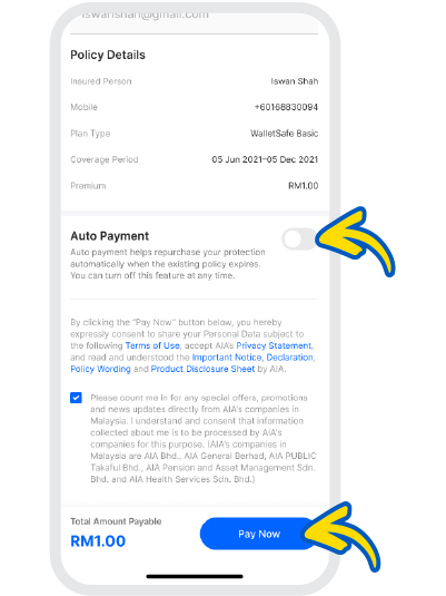 Here you can choose to enable 