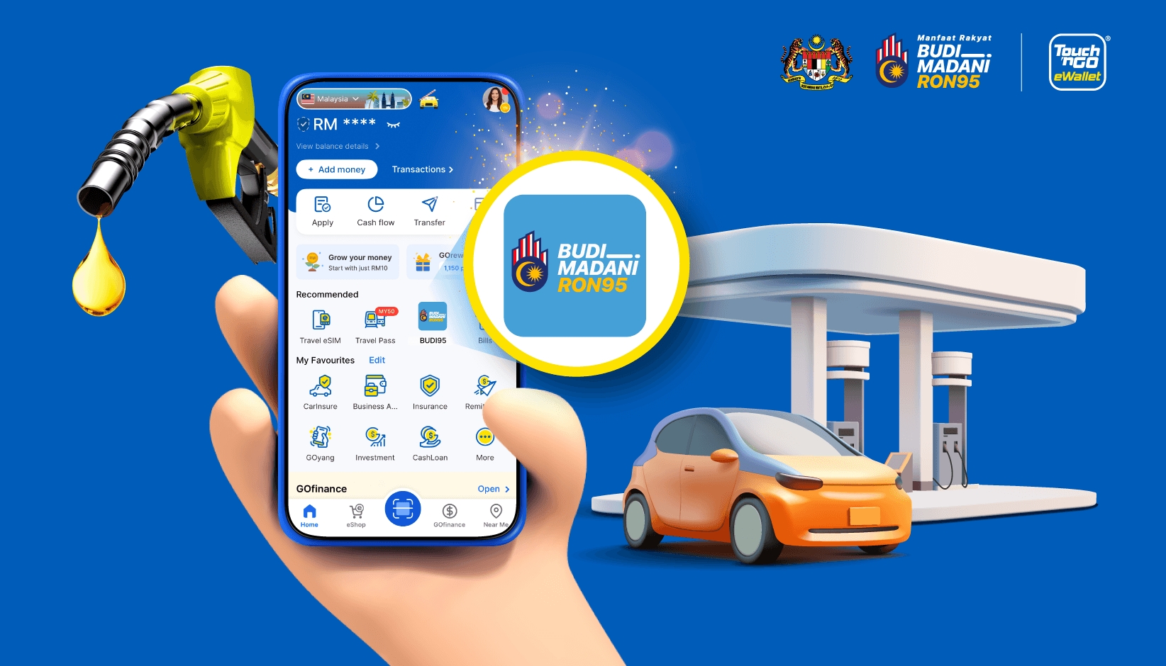 2 ways to claim BUDI MADANI RON95 on TNG eWallet 